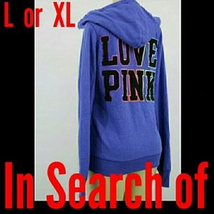 ISO Victoria's Secret VS Hoodie Sweatshirt Rainbow